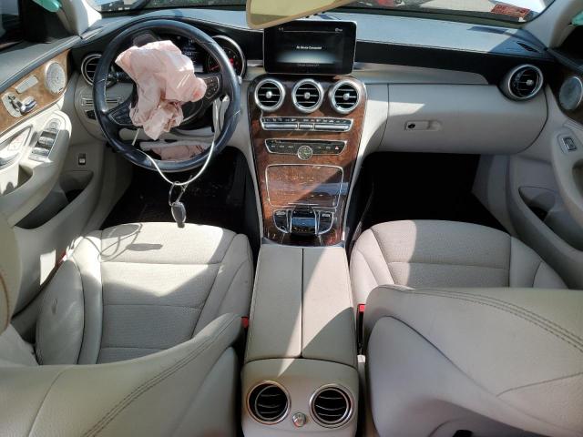 55SWF4KB5FU062792 - 2015 MERCEDES-BENZ C 300 4MATIC BLUE photo 8