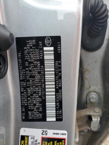 4T1S11AK1RU216534 - 2024 TOYOTA CAMRY SE NIGHT SHADE SILVER photo 12