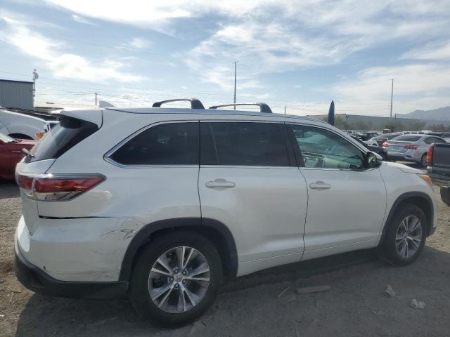 5TDKKRFH5ES018471 - 2014 TOYOTA HIGHLANDER XLE WHITE photo 3