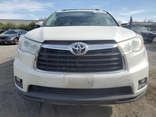 5TDKKRFH5ES018471 - 2014 TOYOTA HIGHLANDER XLE WHITE photo 5