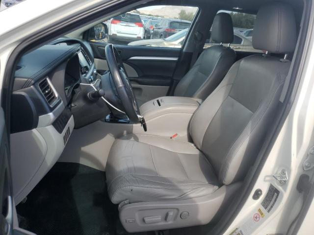 5TDKKRFH5ES018471 - 2014 TOYOTA HIGHLANDER XLE WHITE photo 7