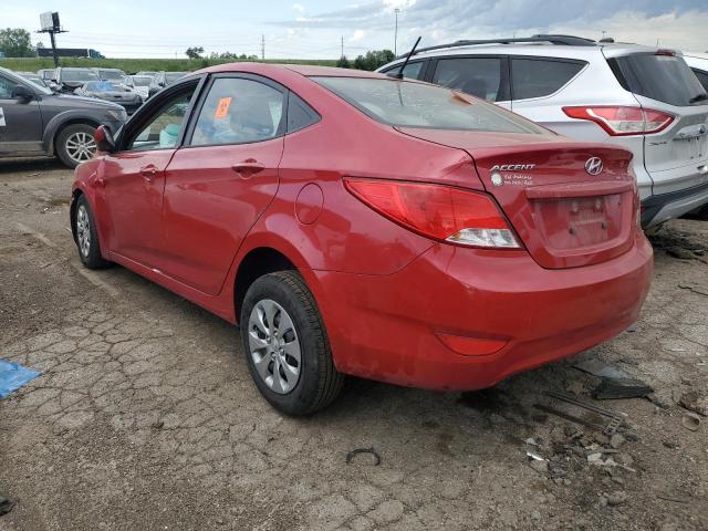 KMHCT4AE7GU045523 - 2016 HYUNDAI ACCENT SE RED photo 2