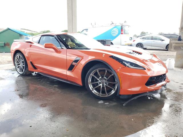 1G1YY2D72K5110724 - 2019 CHEVROLET CORVETTE GRAND SPORT 2LT ORANGE photo 4