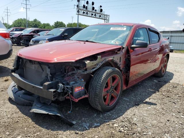 1B3LC56R78N685010 - 2008 DODGE AVENGER SXT MAROON photo 1