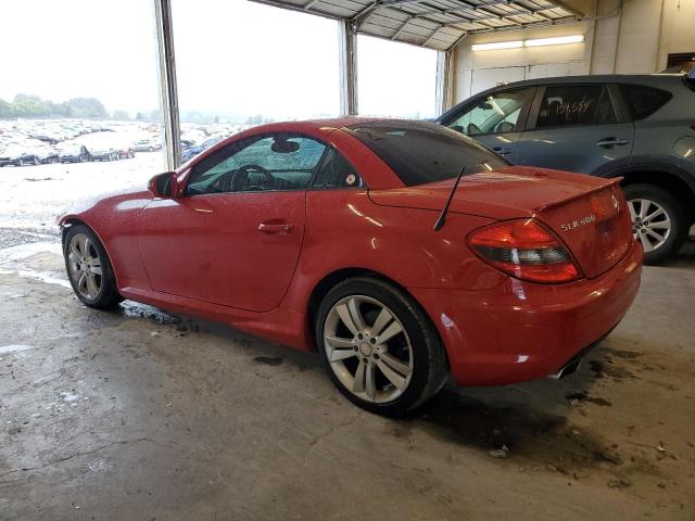 WDBWK5EA0BF241591 - 2011 MERCEDES-BENZ SLK 300 RED photo 2