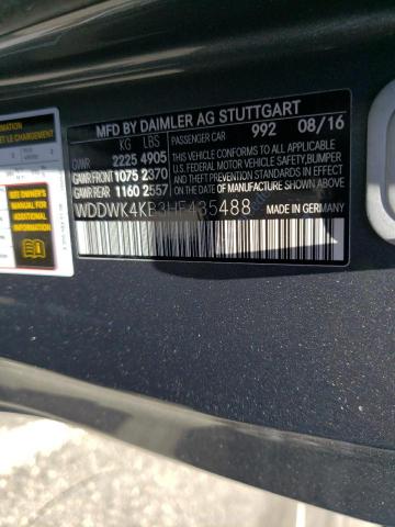 WDDWK4KB3HF435488 - 2017 MERCEDES-BENZ C 300 4MATIC GRAY photo 13