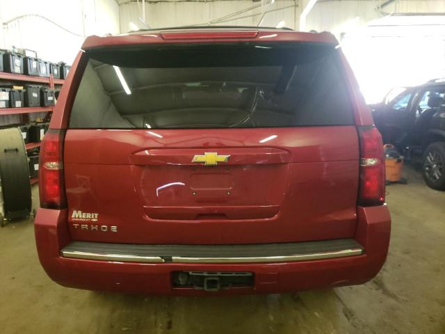 1GNSKCKC5FR630359 - 2015 CHEVROLET TAHOE K1500 LTZ RED photo 6