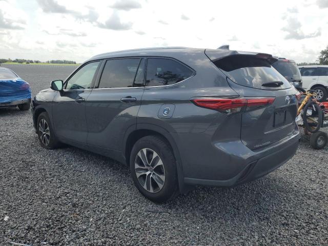 5TDGZRBH9MS525749 - 2021 TOYOTA HIGHLANDER XLE GRAY photo 2
