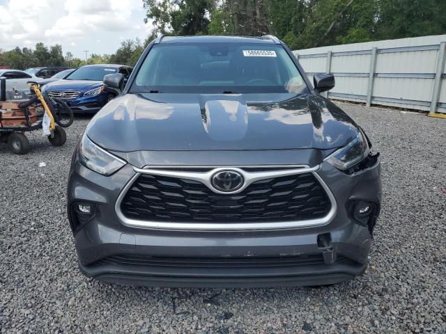 5TDGZRBH9MS525749 - 2021 TOYOTA HIGHLANDER XLE GRAY photo 5