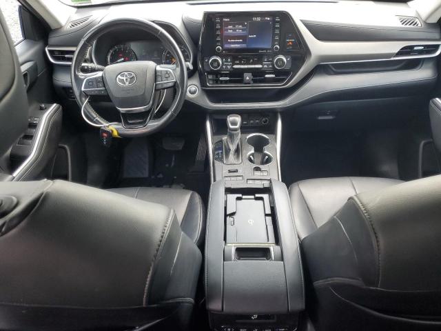 5TDGZRBH9MS525749 - 2021 TOYOTA HIGHLANDER XLE GRAY photo 8