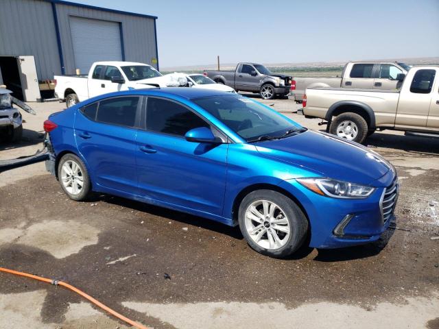 5NPD84LF4HH022020 - 2017 HYUNDAI ELANTRA SE BLUE photo 4