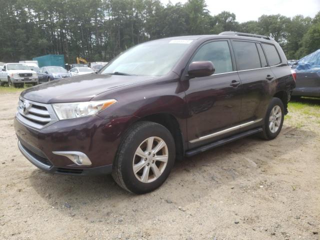 5TDBK3EH6BS090757 - 2011 TOYOTA HIGHLANDER BASE BURGUNDY photo 1