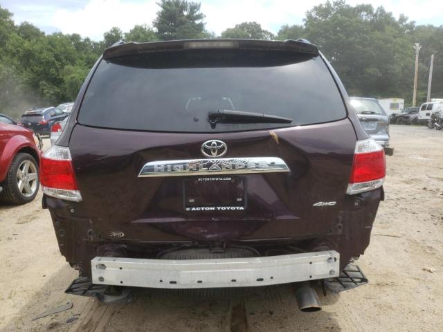 5TDBK3EH6BS090757 - 2011 TOYOTA HIGHLANDER BASE BURGUNDY photo 6