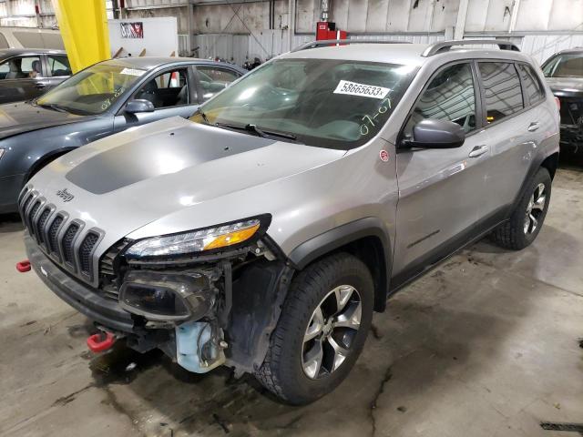 1C4PJMBB7HW520366 - 2017 JEEP CHEROKEE TRAILHAWK BLUE photo 1