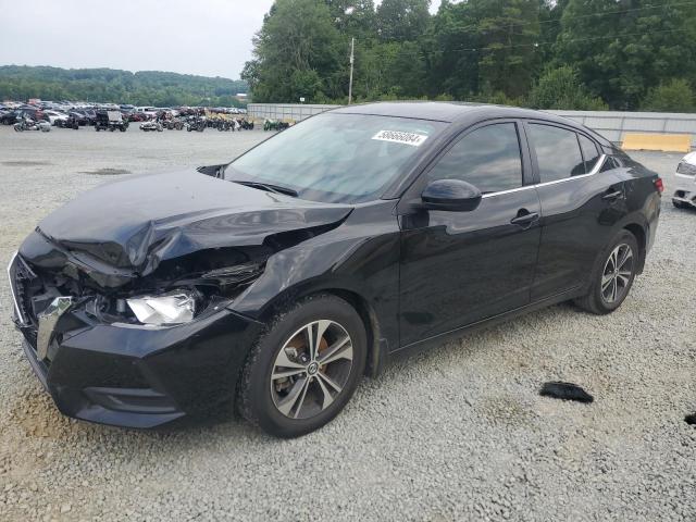 3N1AB8CV6NY247107 - 2022 NISSAN SENTRA SV BLACK photo 1