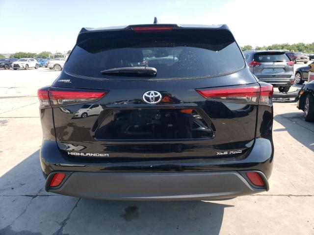 5TDGZRBH7MS070562 - 2021 TOYOTA HIGHLANDER XLE BLACK photo 6