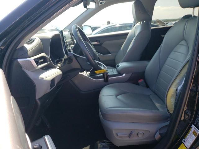 5TDGZRBH7MS070562 - 2021 TOYOTA HIGHLANDER XLE BLACK photo 7