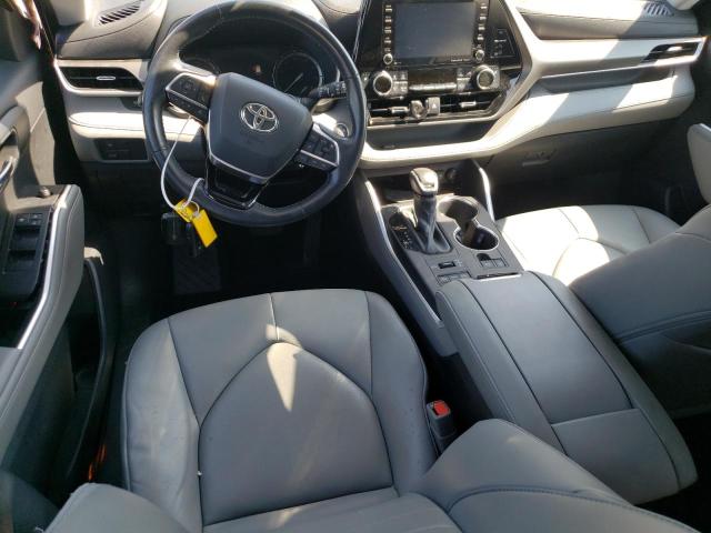 5TDGZRBH7MS070562 - 2021 TOYOTA HIGHLANDER XLE BLACK photo 8