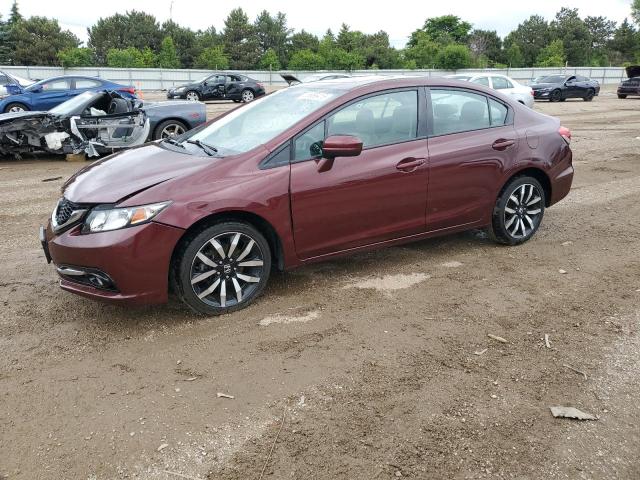 2HGFB2F94FH508029 - 2015 HONDA CIVIC EXL MAROON photo 1