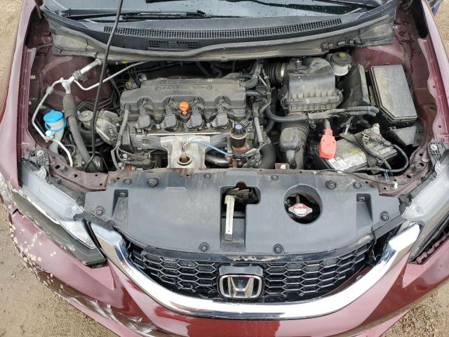 2HGFB2F94FH508029 - 2015 HONDA CIVIC EXL MAROON photo 11