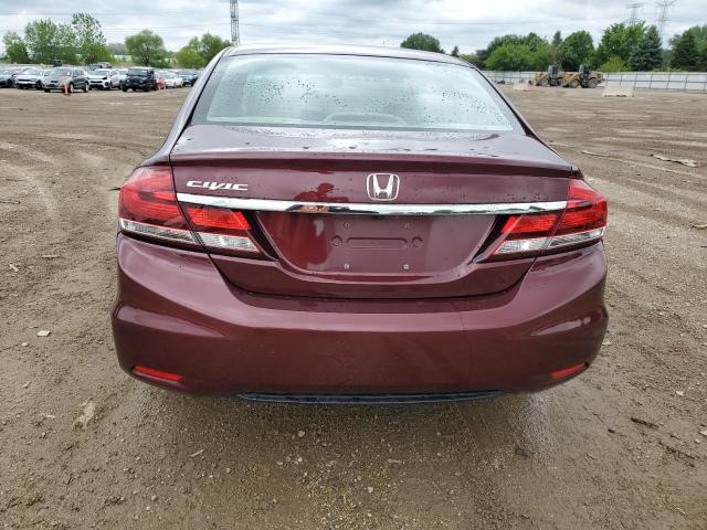 2HGFB2F94FH508029 - 2015 HONDA CIVIC EXL MAROON photo 6