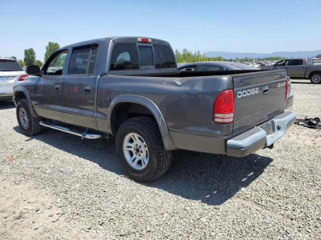 1B7HG38N12S715473 - 2002 DODGE DAKOTA QUAD SPORT GRAY photo 2