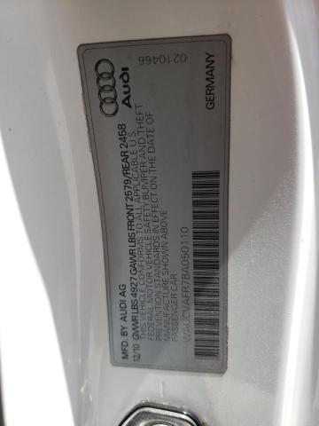 WAUCVAFR7BA050110 - 2011 AUDI S5 PREMIUM PLUS 白色 照片 12