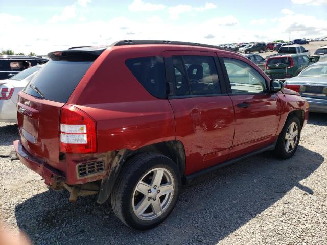 1J8FT47WX7D222088 - 2007 JEEP COMPASS RED photo 3