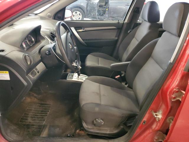 KL1TD66E19B311906 - 2009 CHEVROLET AVEO LS 红色 照片 7