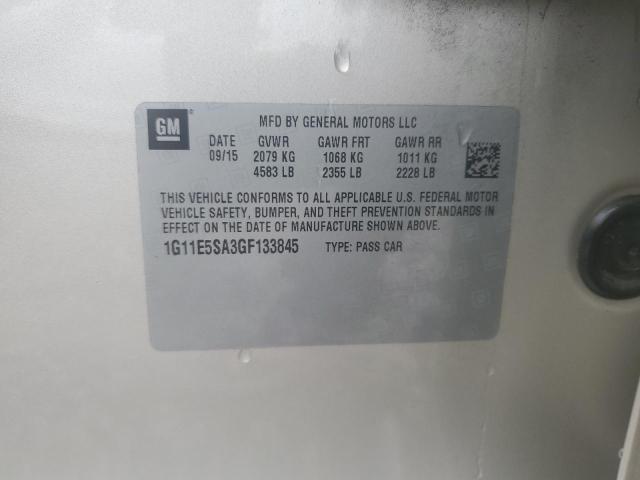 1G11E5SA3GF133845 - 2016 CHEVROLET MALIBU LIM LTZ GOLD photo 12