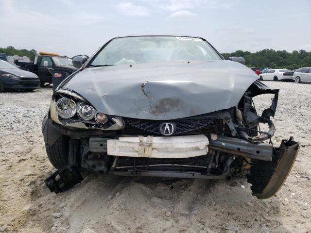 JH4DC54895S007612 - 2005 ACURA RSX GRAY photo 5