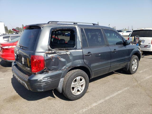 2HKYF18735H557973 - 2005 HONDA PILOT EXL GRAY photo 3