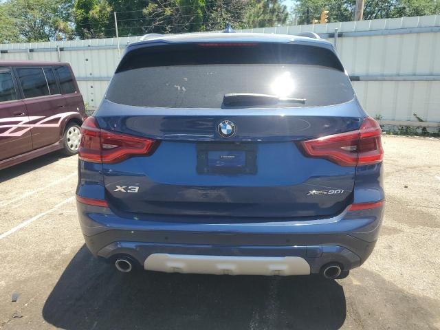 5UXTY5C01L9C00921 - 2020 BMW X3 XDRIVE30I BLUE photo 6