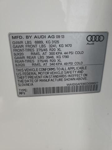 WA1DGAFE6ED006627 - 2014 AUDI Q7 PRESTIGE WHITE photo 13