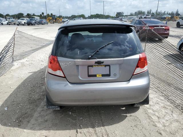 KL1TD66658B252026 - 2008 CHEVROLET AVEO BASE CHARCOAL photo 6