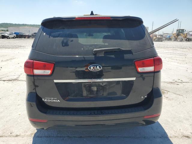 KNDMB5C18F6042581 - 2015 KIA SEDONA LX BLACK photo 6