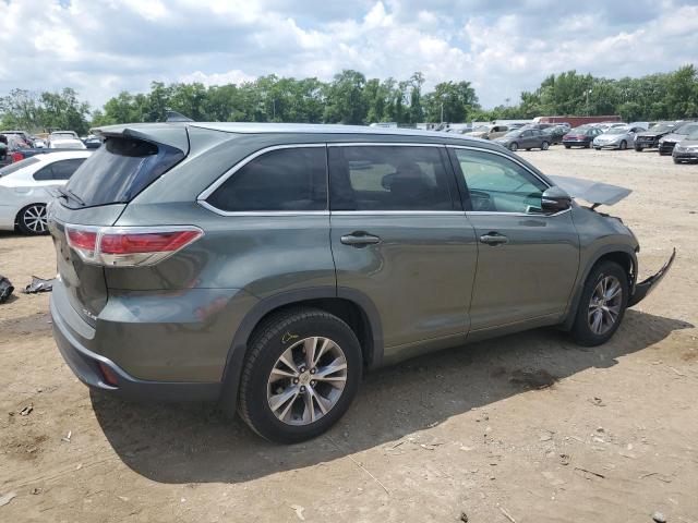 5TDJKRFH5FS142155 - 2015 TOYOTA HIGHLANDER XLE Yaşıl foto 3