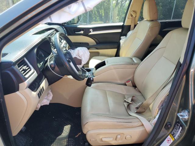 5TDJKRFH5FS142155 - 2015 TOYOTA HIGHLANDER XLE Yaşıl foto 7