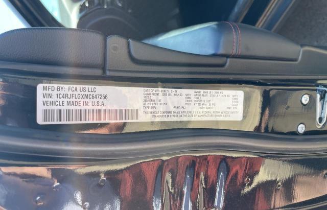 1C4RJFLGXMC647266 - 2021 JEEP GRAND CHER TRAILHAWK 黑色 照片 10