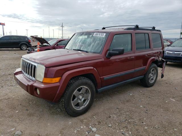 1J8HG48K37C676021 - 2007 JEEP COMMANDER BURGUNDY photo 1