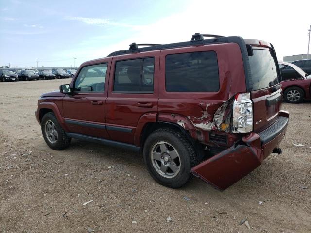 1J8HG48K37C676021 - 2007 JEEP COMMANDER BURGUNDY photo 2