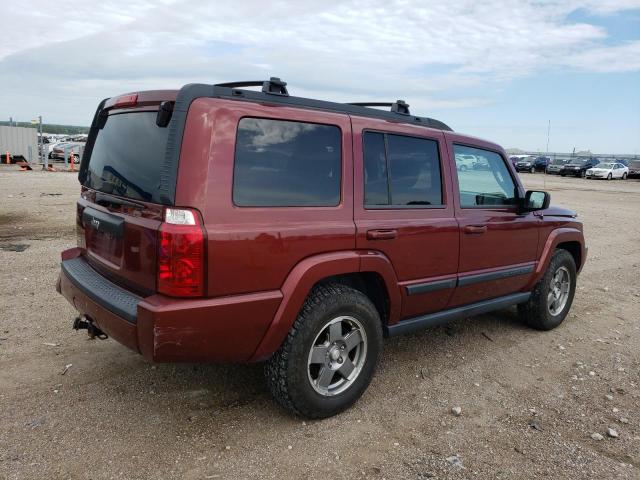 1J8HG48K37C676021 - 2007 JEEP COMMANDER BURGUNDY photo 3