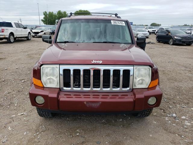 1J8HG48K37C676021 - 2007 JEEP COMMANDER BURGUNDY photo 5