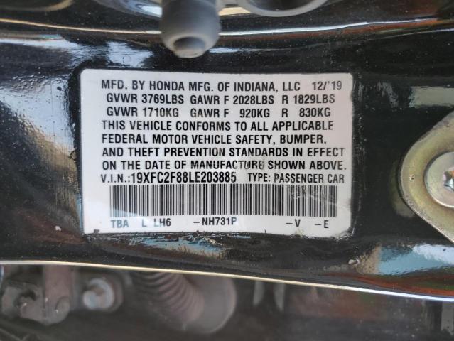 19XFC2F88LE203885 - 2020 HONDA CIVIC SPORT 黑色 照片 12