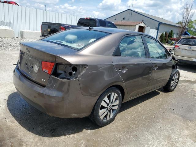 KNAFU4A24D5667858 - 2013 KIA FORTE EX BROWN photo 3