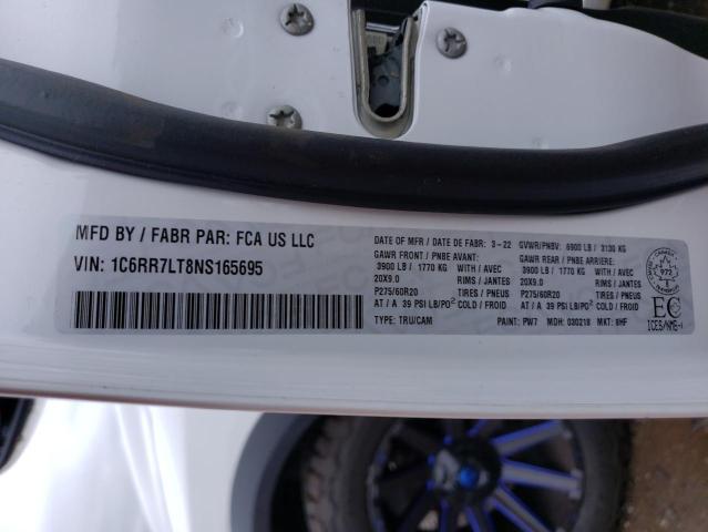 1C6RR7LT8NS165695 - 2022 RAM 1500 CLASS SLT 白色 照片 14