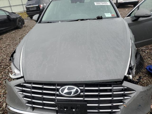 KMHL24JJ5MA021525 - 2021 HYUNDAI SONATA HYBRID GRAY photo 11