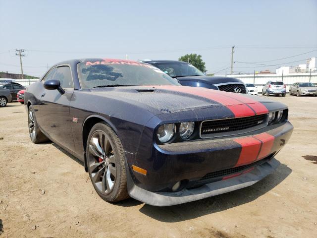 2C3CDYCJ7DH683485 - 2013 DODGE CHALLENGER SRT-8 BLUE photo 1