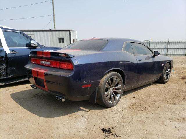 2C3CDYCJ7DH683485 - 2013 DODGE CHALLENGER SRT-8 BLUE photo 4