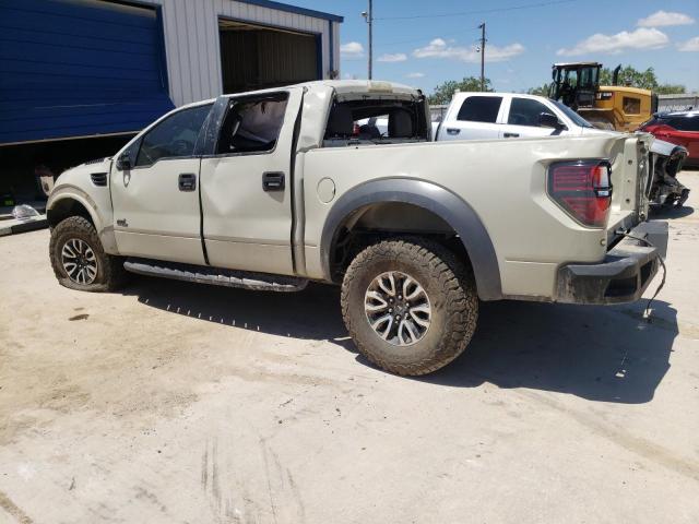 1FTFW1R60DFB96532 - 2013 FORD F150 SVT RAPTOR TAN photo 2